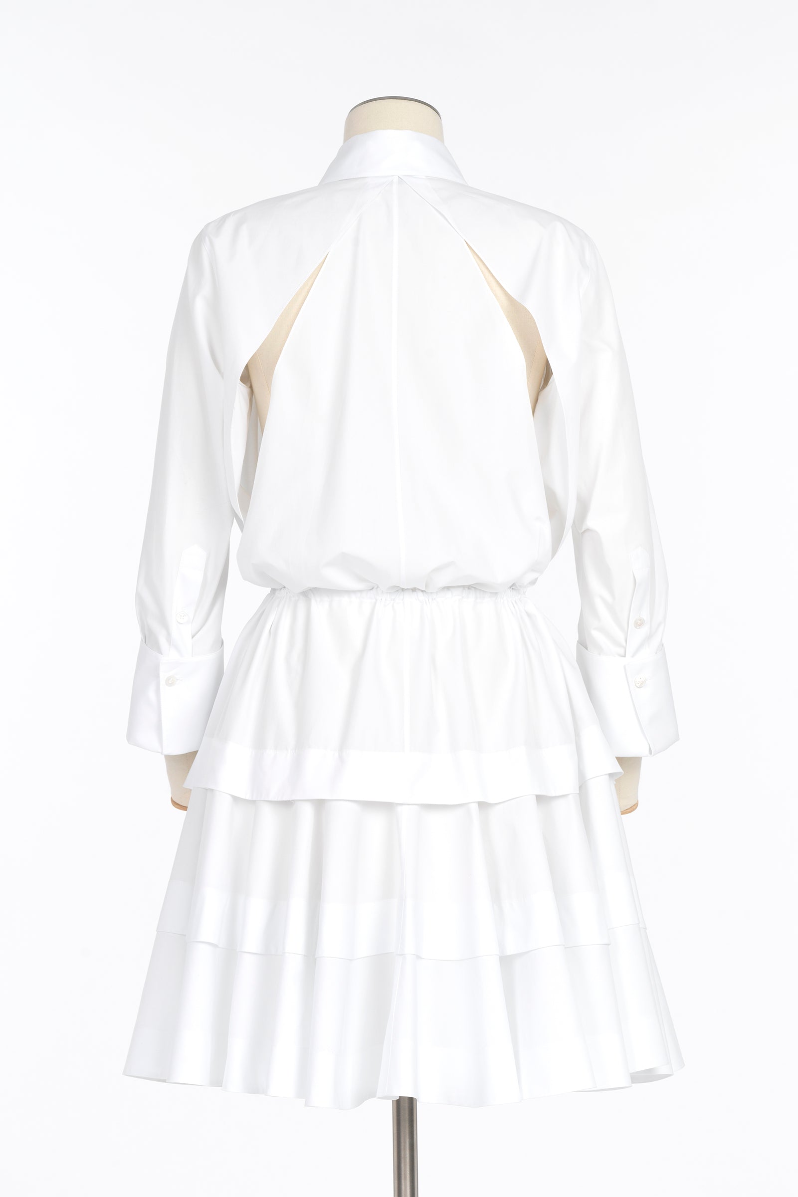 Robe chemise courte - Blanc