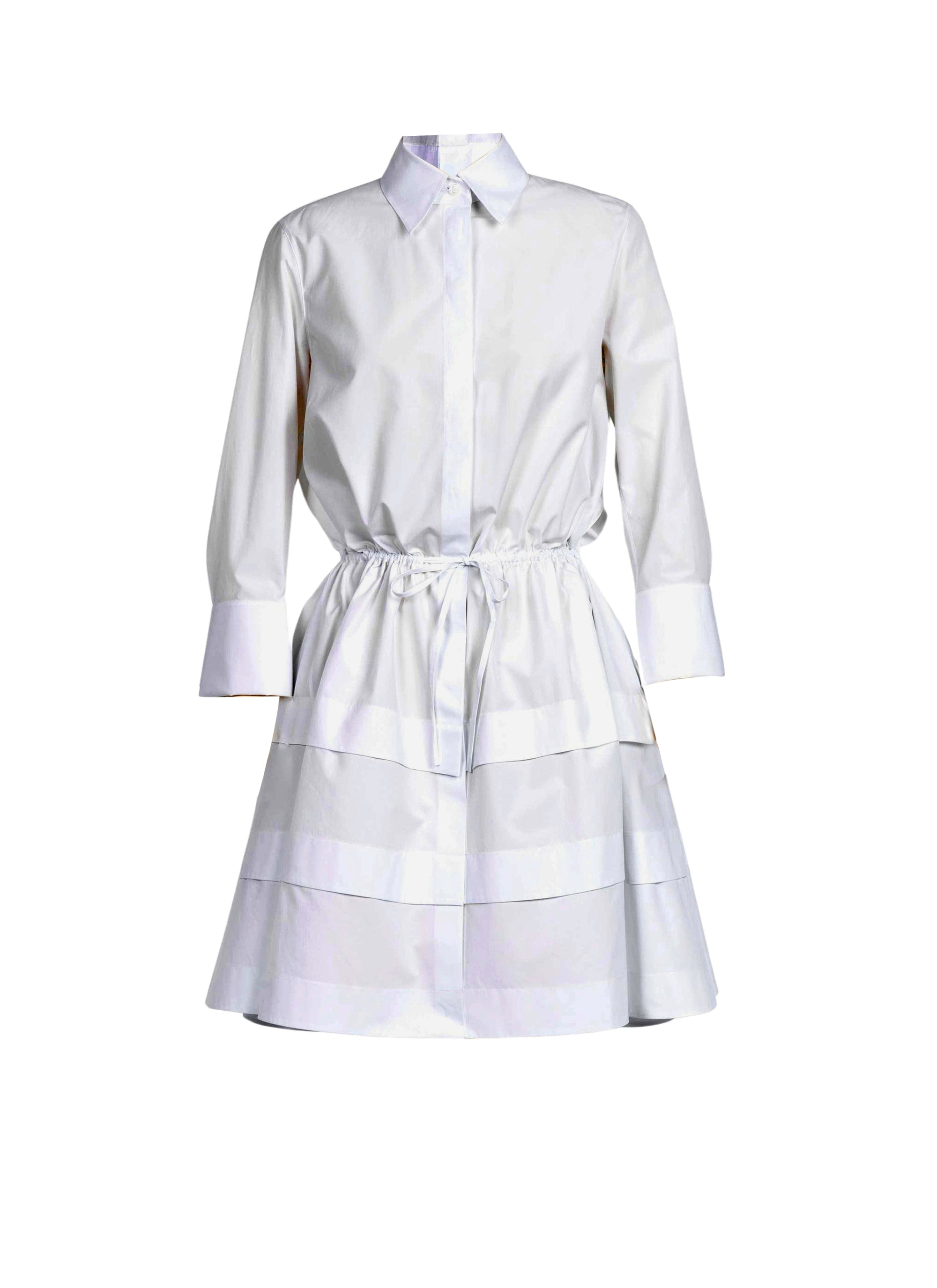 Robe chemise courte - Blanc