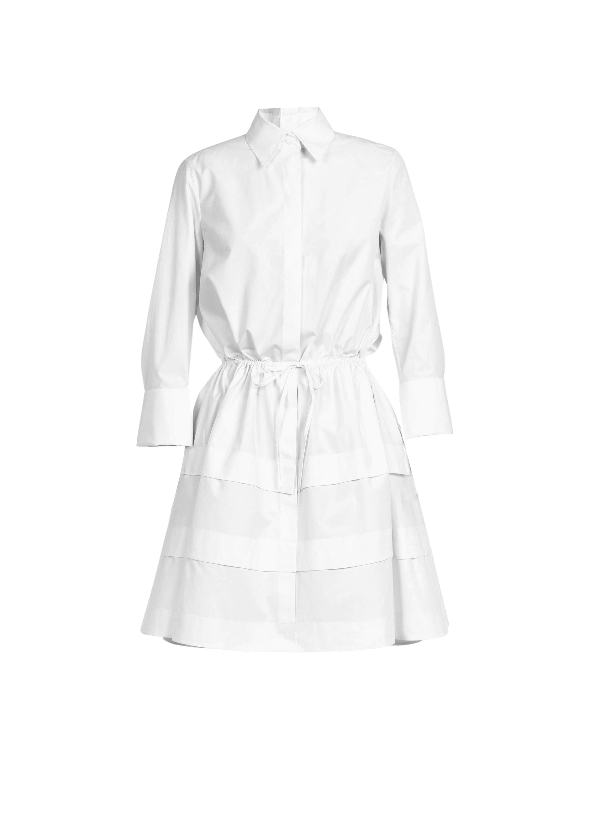 Robe chemise courte - Blanc