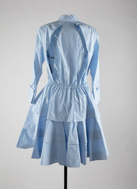 Robe chemise courte - Ciel