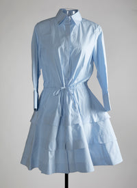 Robe chemise courte - Ciel