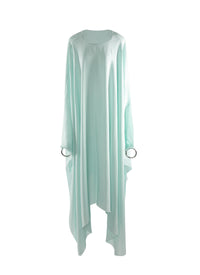 Silk kaftan dress - Almond green