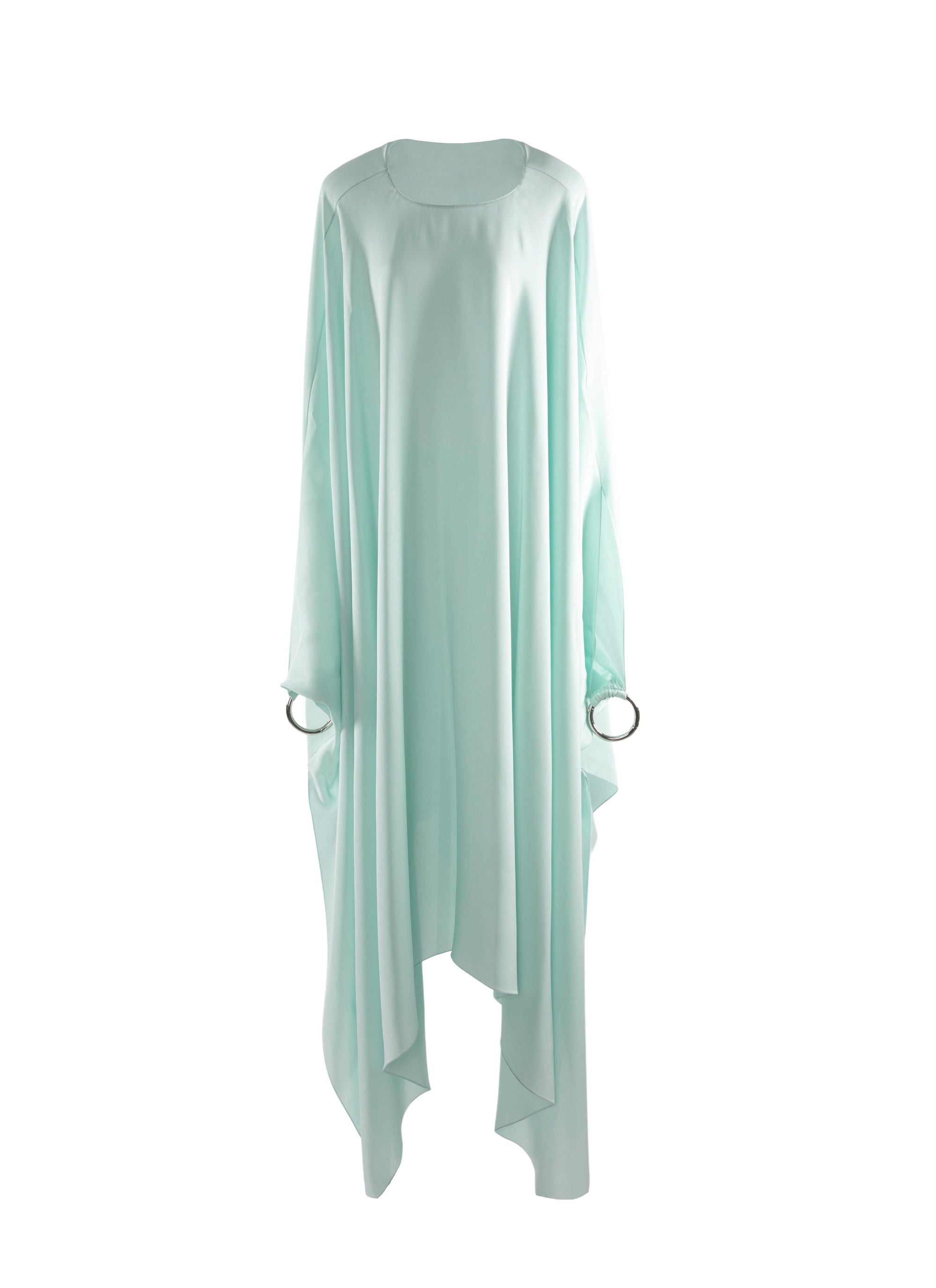 Silk kaftan dress - Almond green