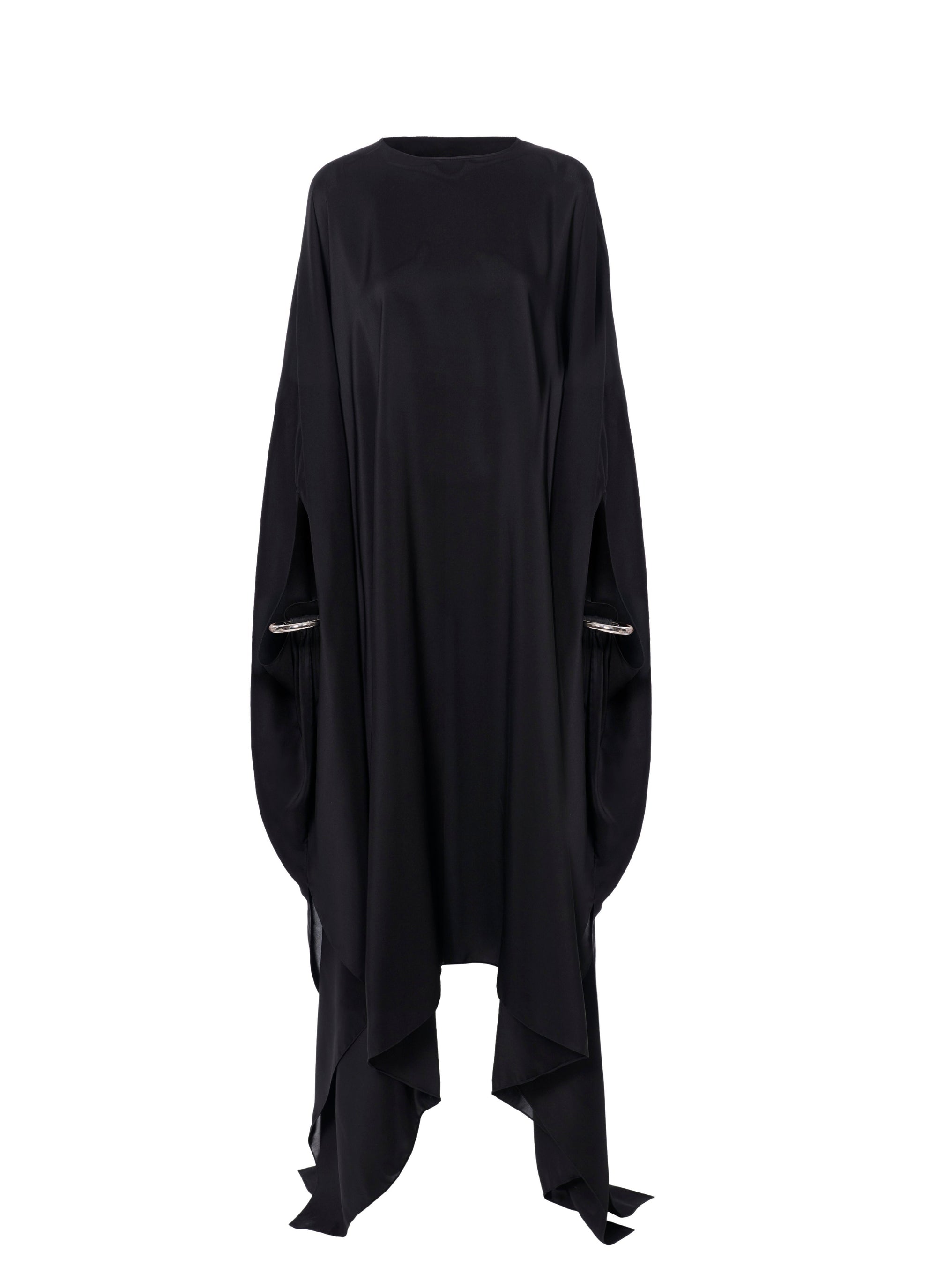 Silk kaftan dress - Alaia Black