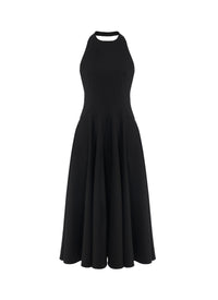 Long summer dress in wool - Black Alaïa