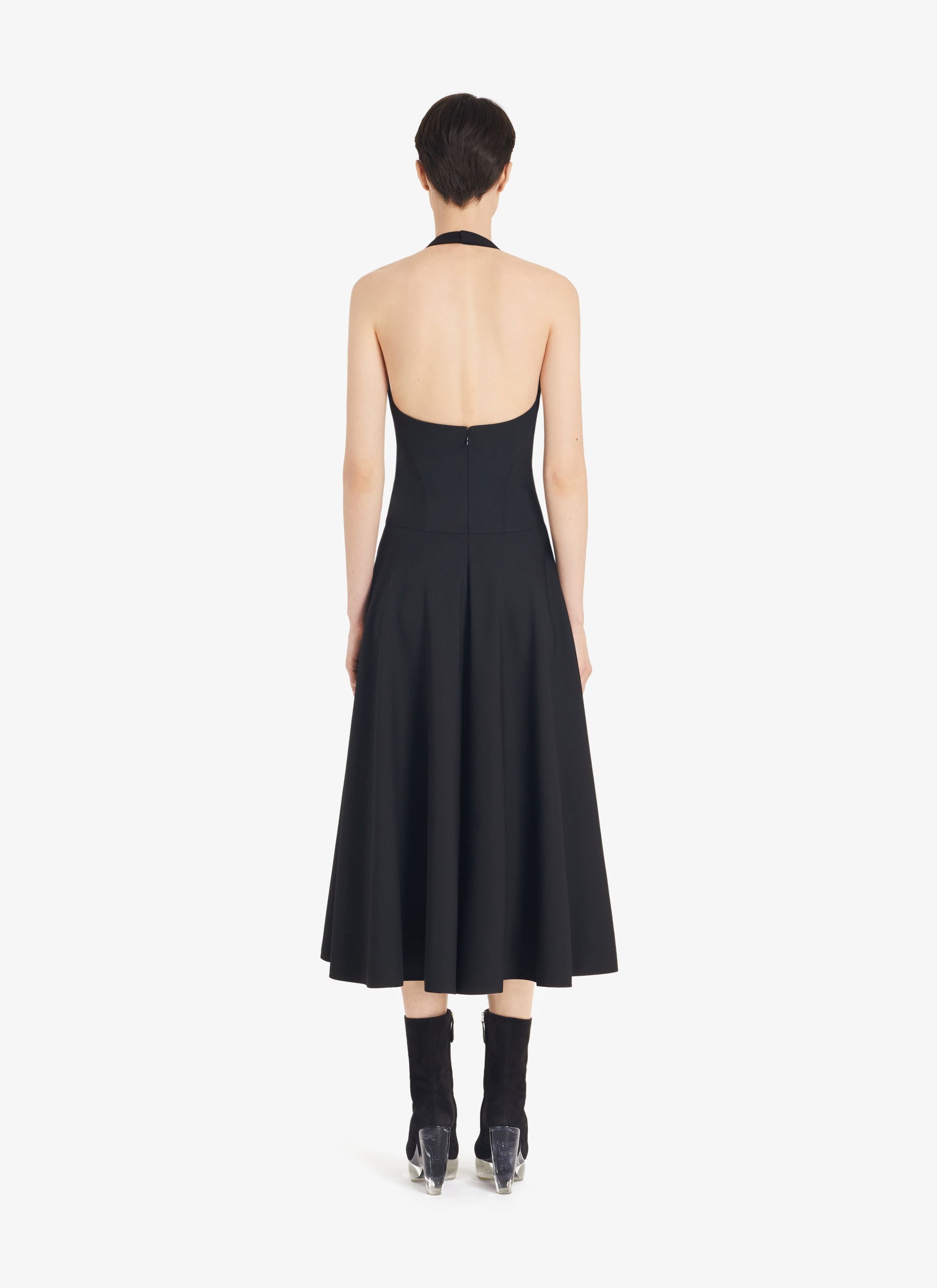 Long summer dress in wool - Black Alaïa