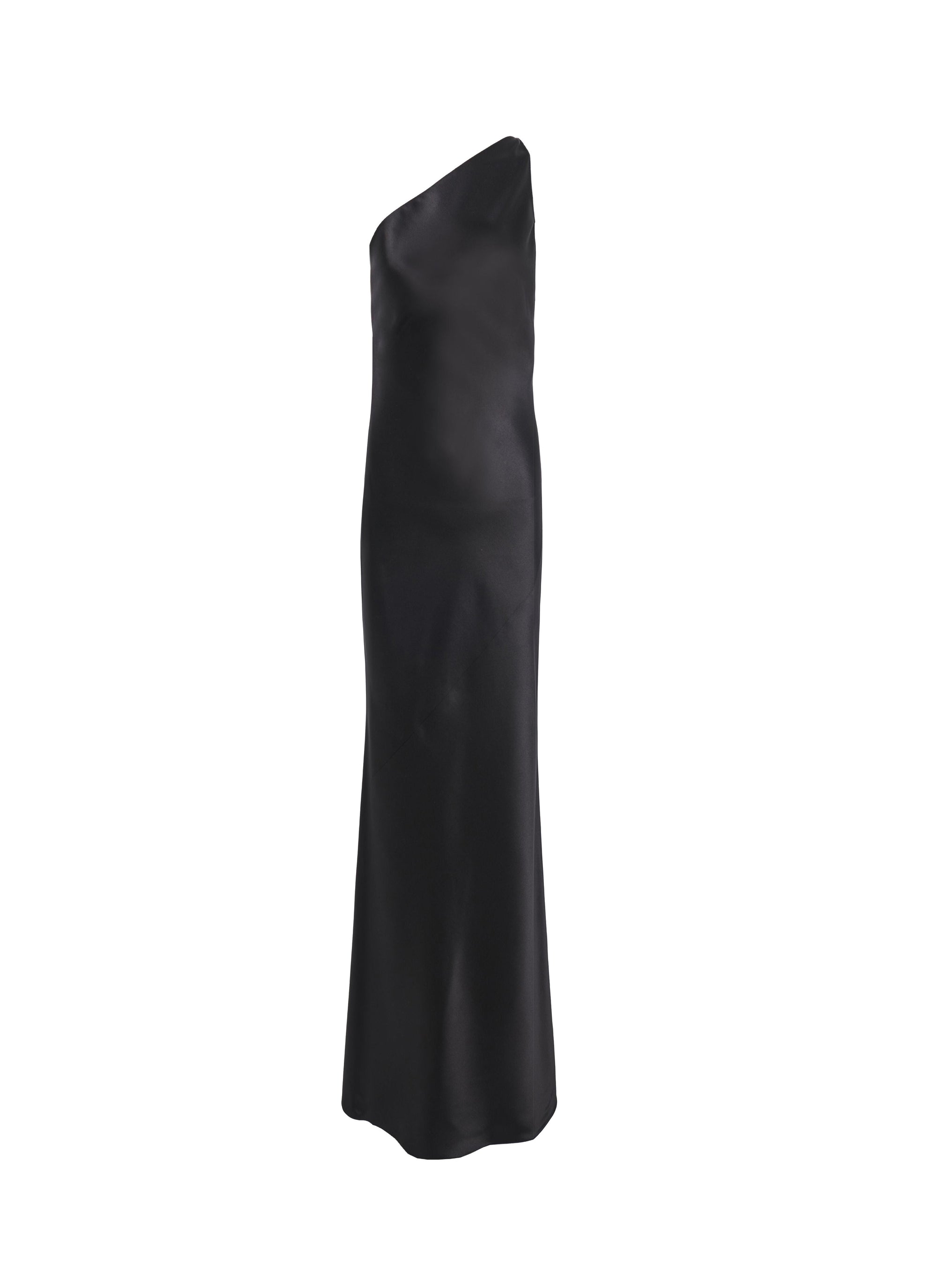 Asymmetric silk and wool dress - Black Alaïa