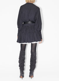Silk polka dot skater dress - Nuit & Vanille