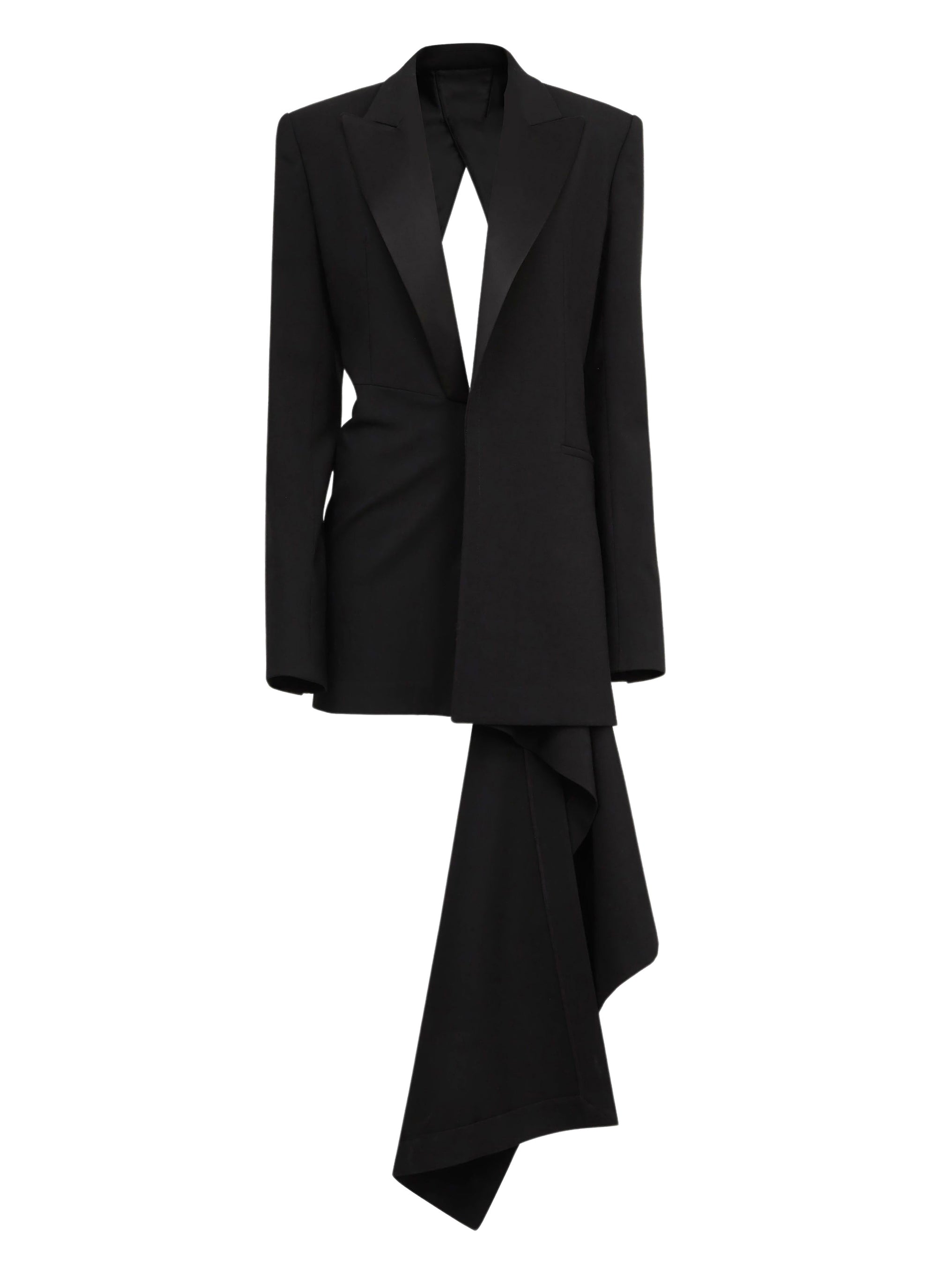 Fitted dress in wool - Black Alaïa