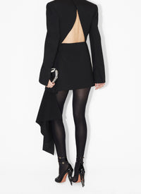 Fitted dress in wool - Black Alaïa