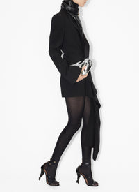 Fitted dress in wool - Black Alaïa