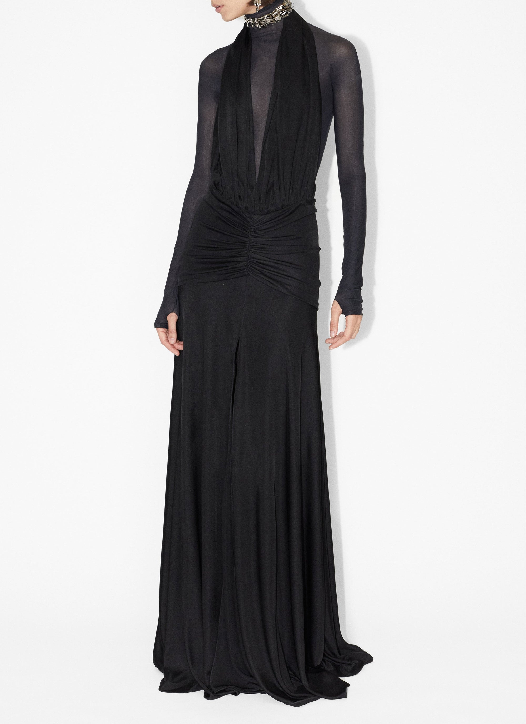 Flowing goddess dress - White