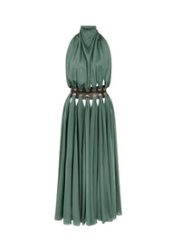 Mini flowing goddess dress - Sage
