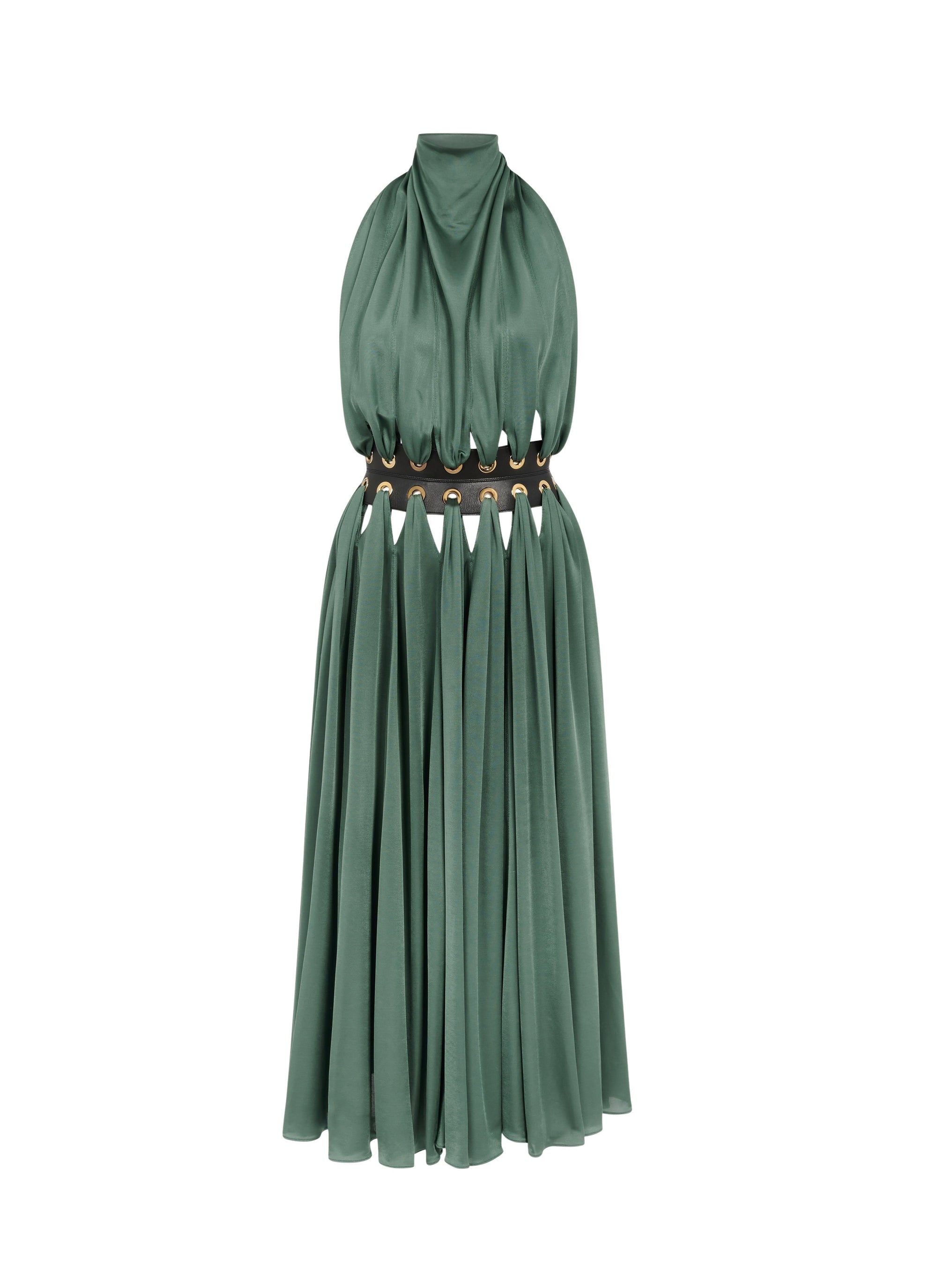 Mini flowing goddess dress - Sage