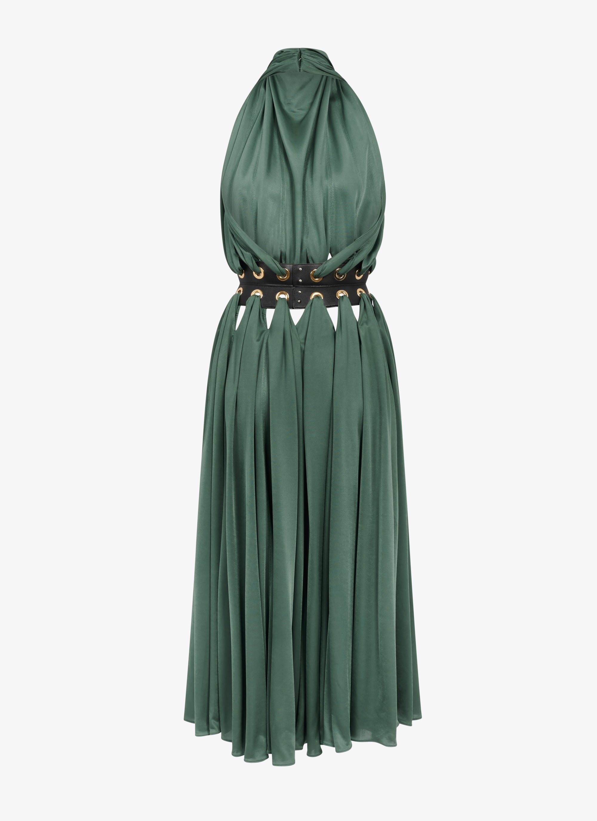 Mini flowing goddess dress - Sage