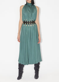 Mini flowing goddess dress - Sage