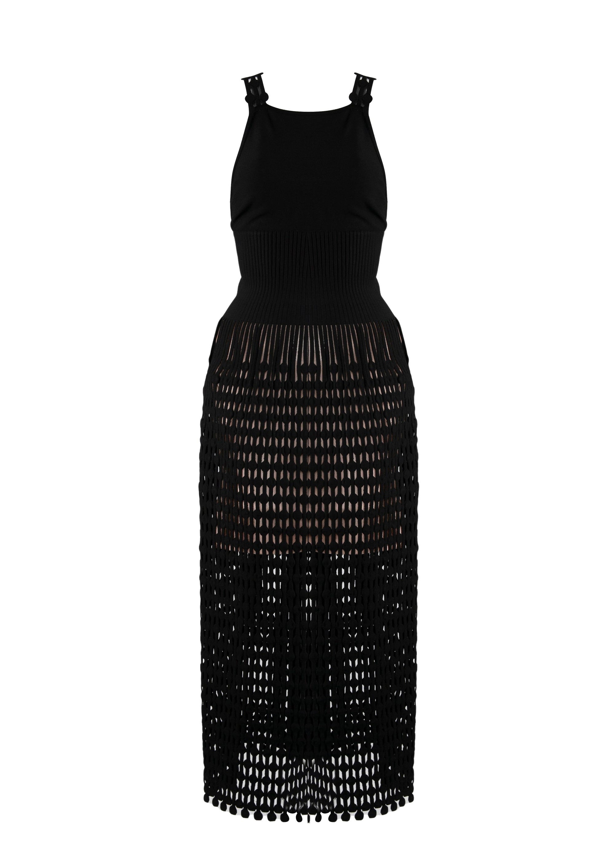 Robe longue sans manches Kalimba - Noir