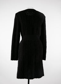 Robe courte ajustée avec détail corset - Noir