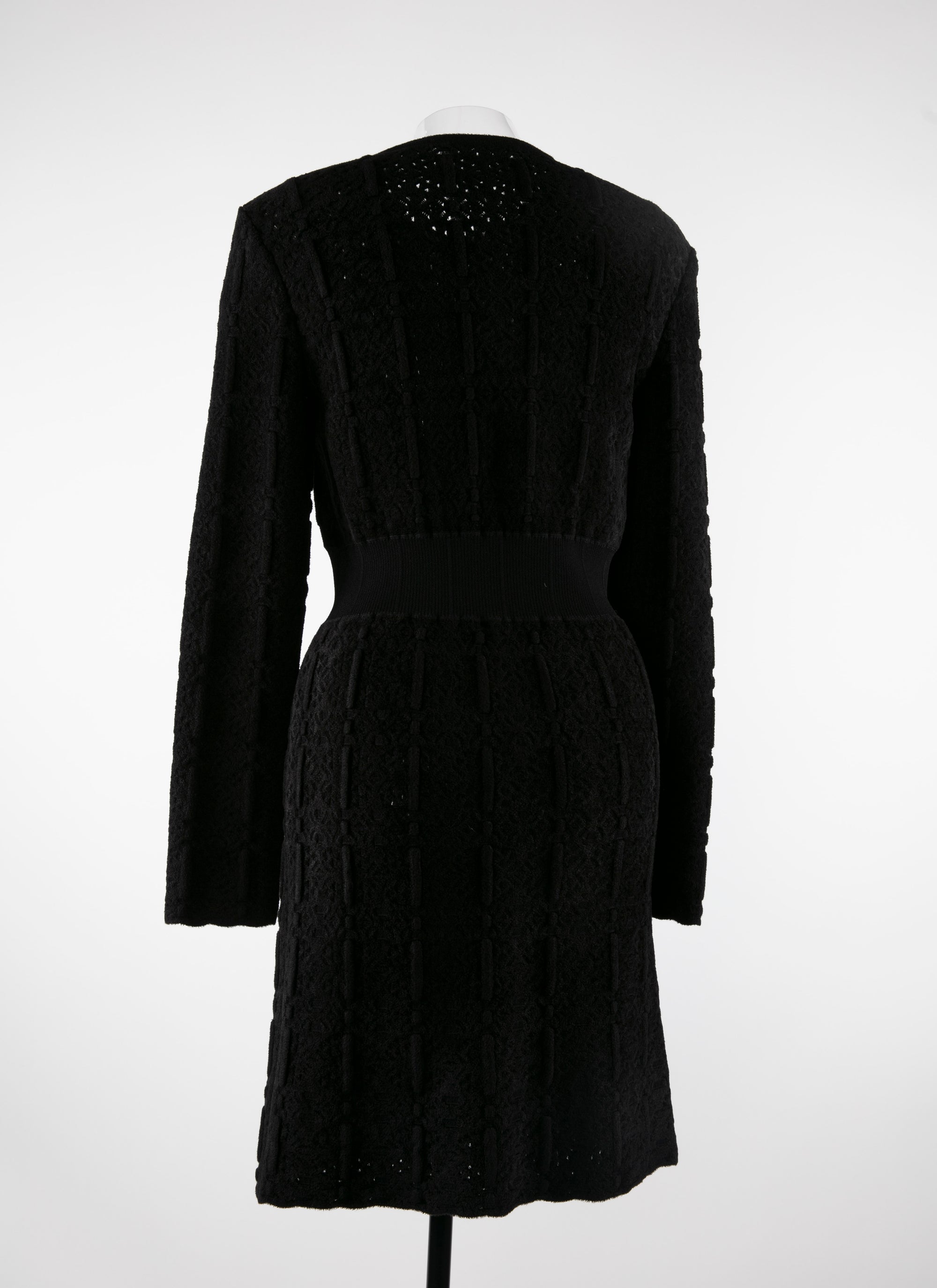 Robe courte ajustée avec détail corset - Noir