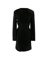 Robe courte ajustée avec détail corset - Noir