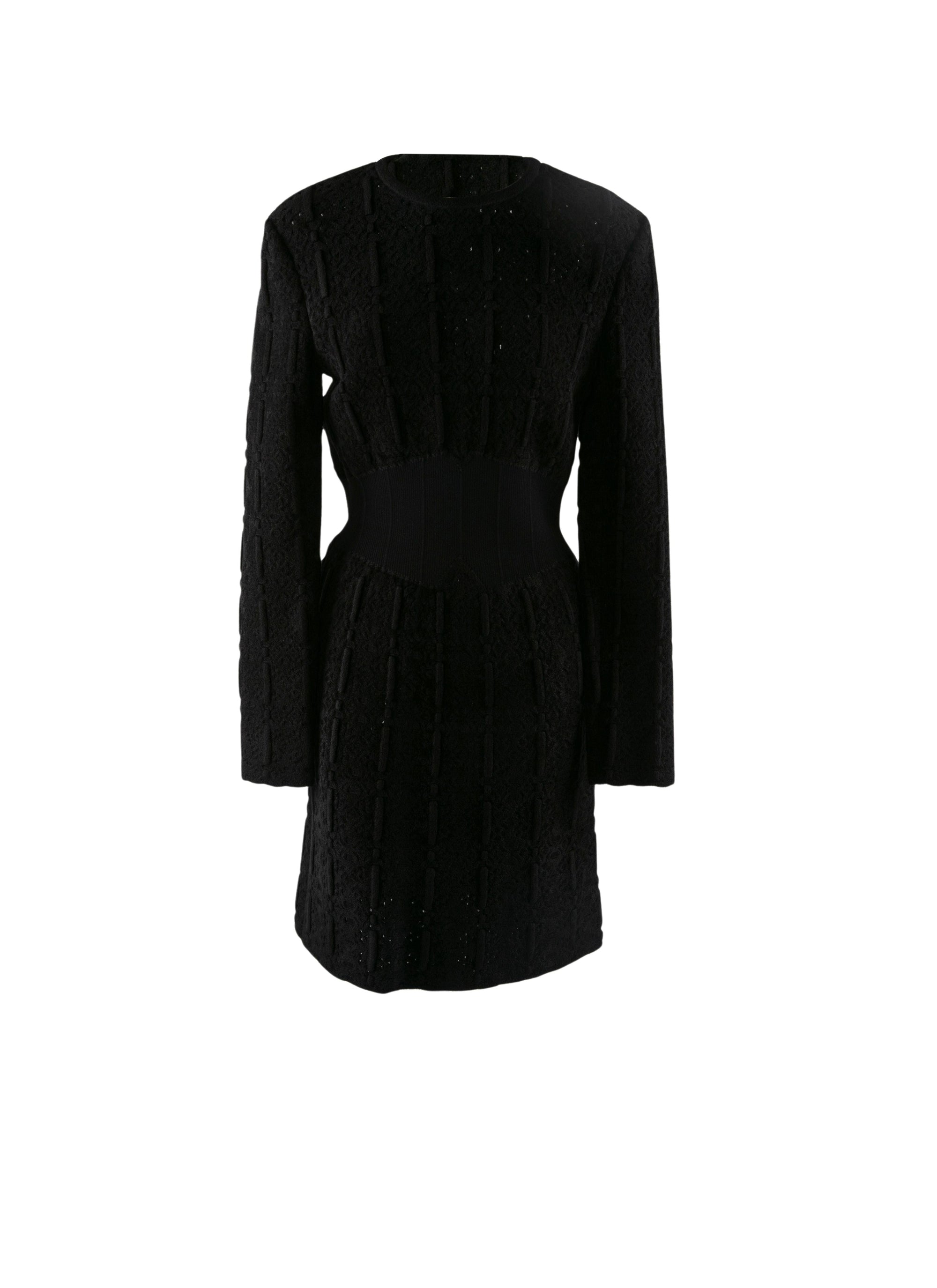 Robe courte ajustée avec détail corset - Noir