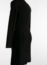 Robe courte ajustée avec détail corset - Noir