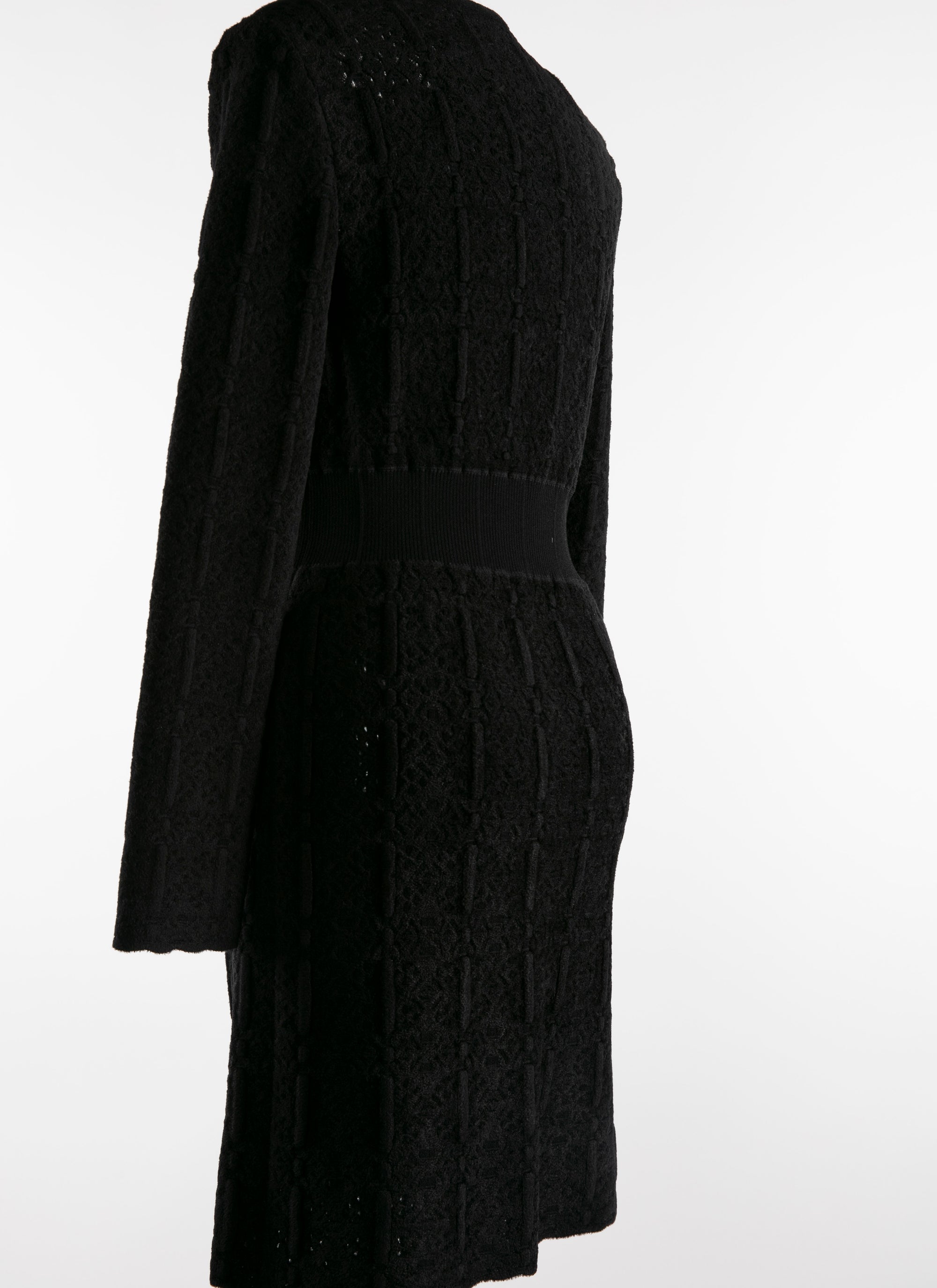Robe courte ajustée avec détail corset - Noir
