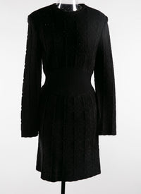 Robe courte ajustée avec détail corset - Noir