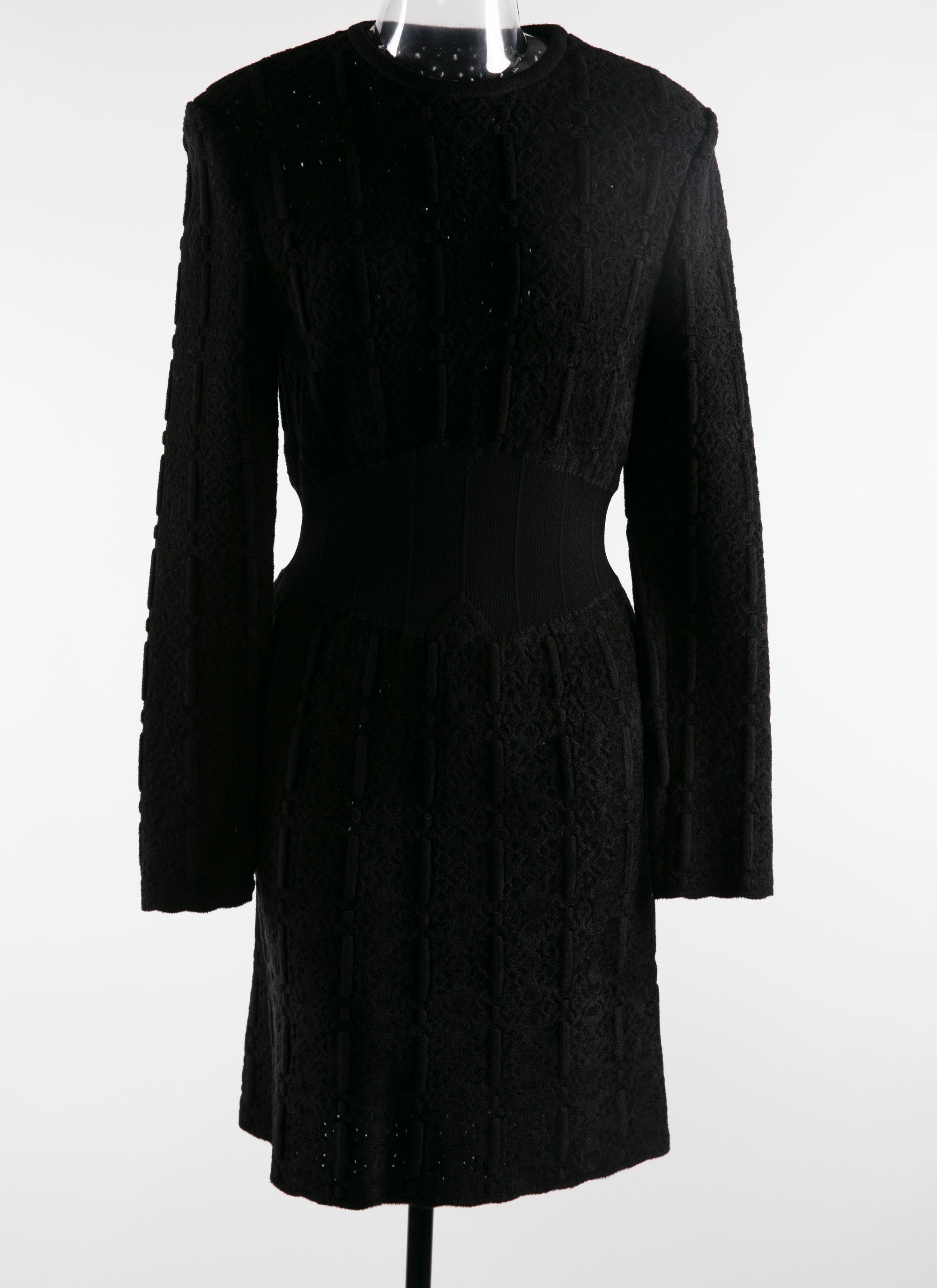 Robe courte ajustée avec détail corset - Noir