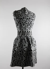 Robe courte sans manches - Gris & Noir