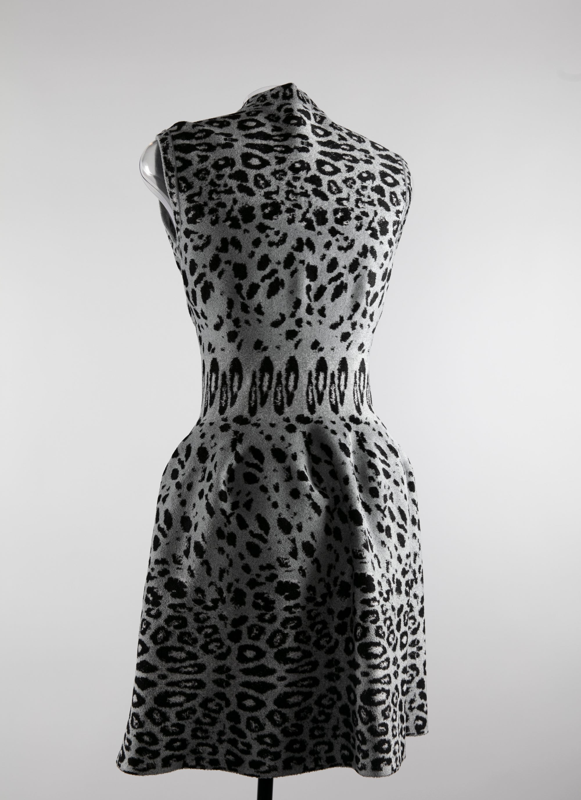Robe courte sans manches - Gris & Noir