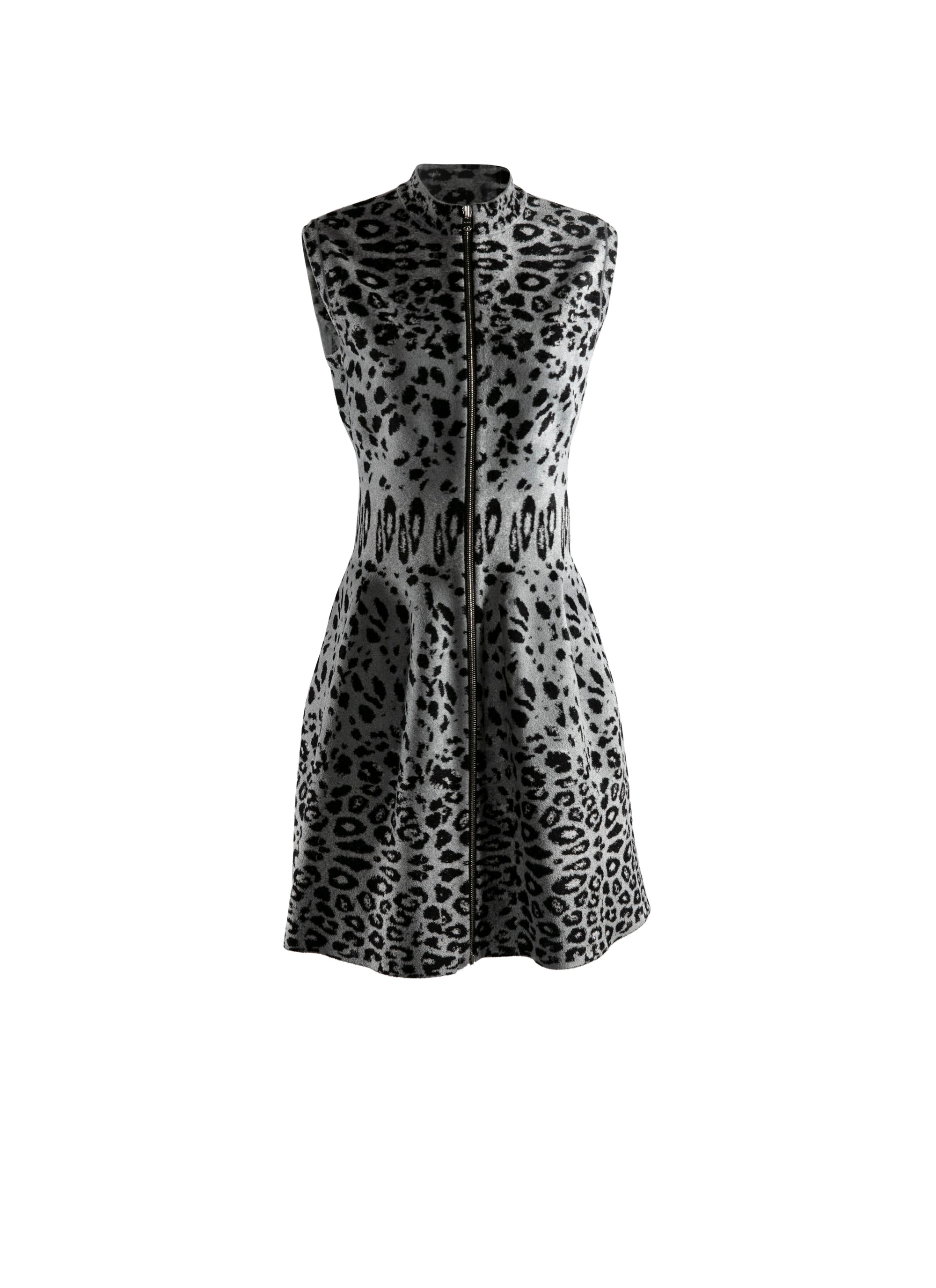 Robe courte sans manches - Gris & Noir