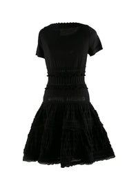 Wool crinoline dress - Black
