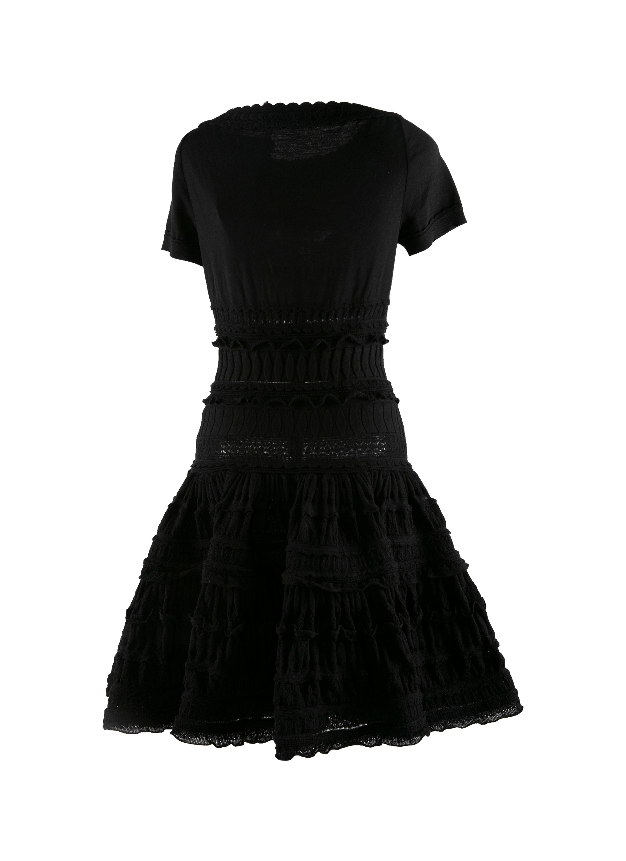Wool crinoline dress - Black