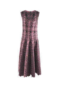 Sleeveless Maxi Dress - Black & Pink