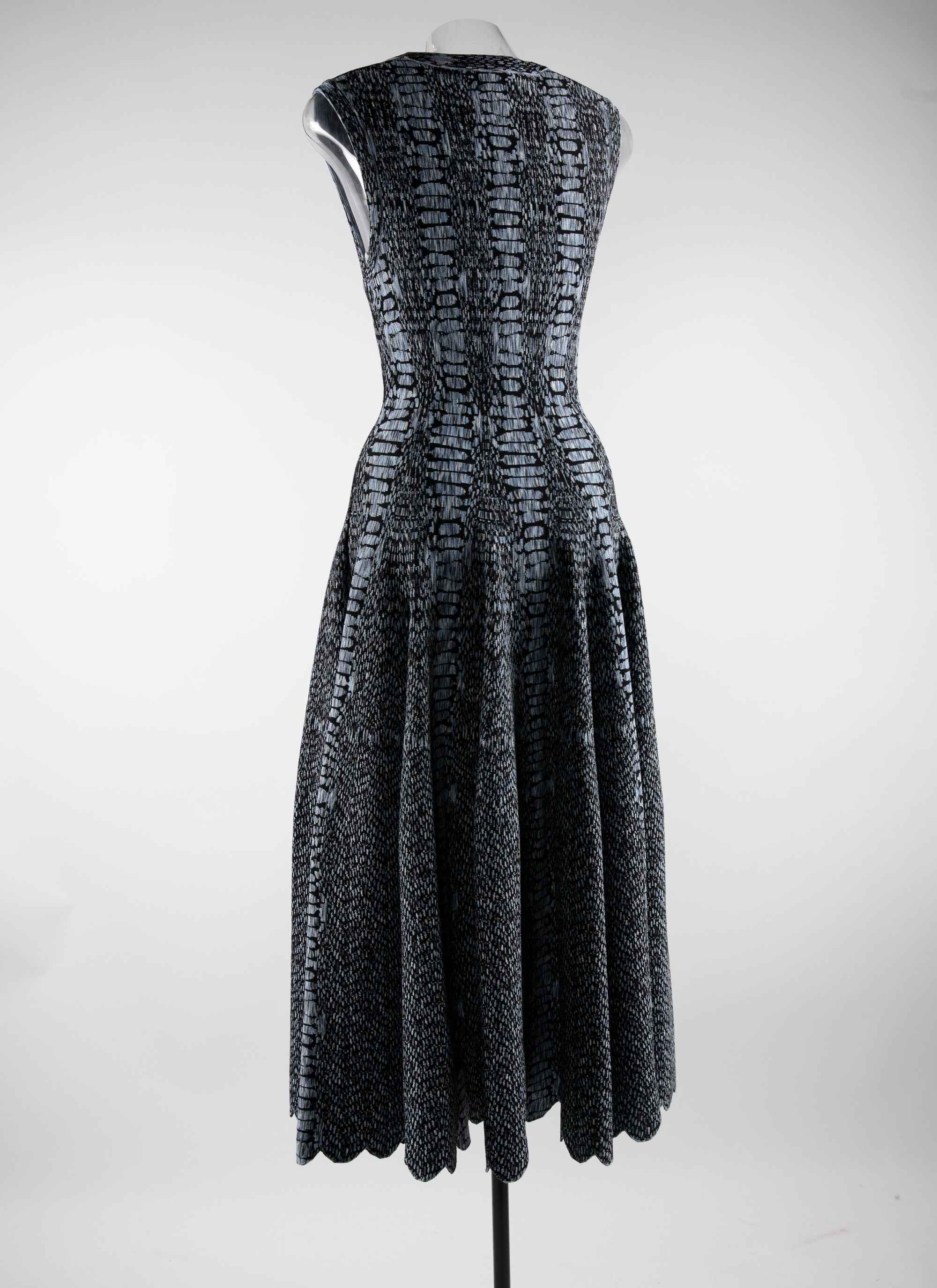 Robe longue sans manches - Noir & Bleu