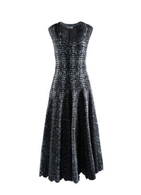 Robe longue sans manches - Noir & Bleu
