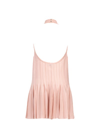 Trapeze dress in silk - Rose Chair