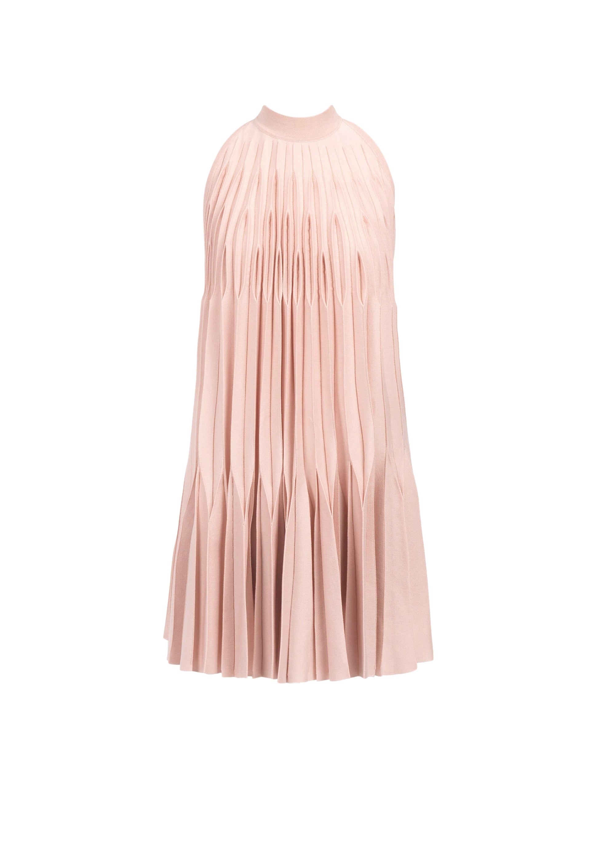 Trapeze dress in silk - Rose Chair
