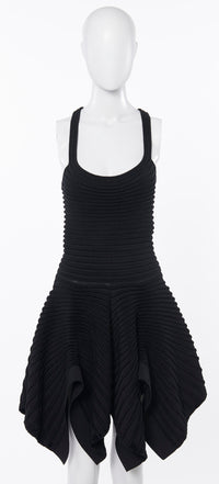 Ballerina dress with crossed straps - Black Alaïa