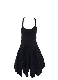 Ballerina dress with crossed straps - Black Alaïa