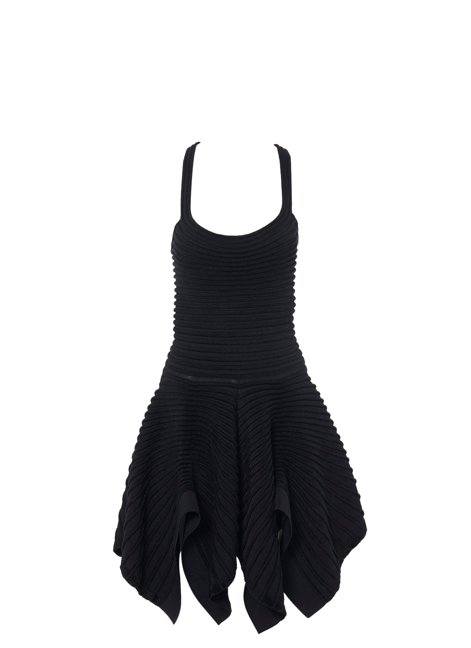 Ballerina dress with crossed straps - Black Alaïa