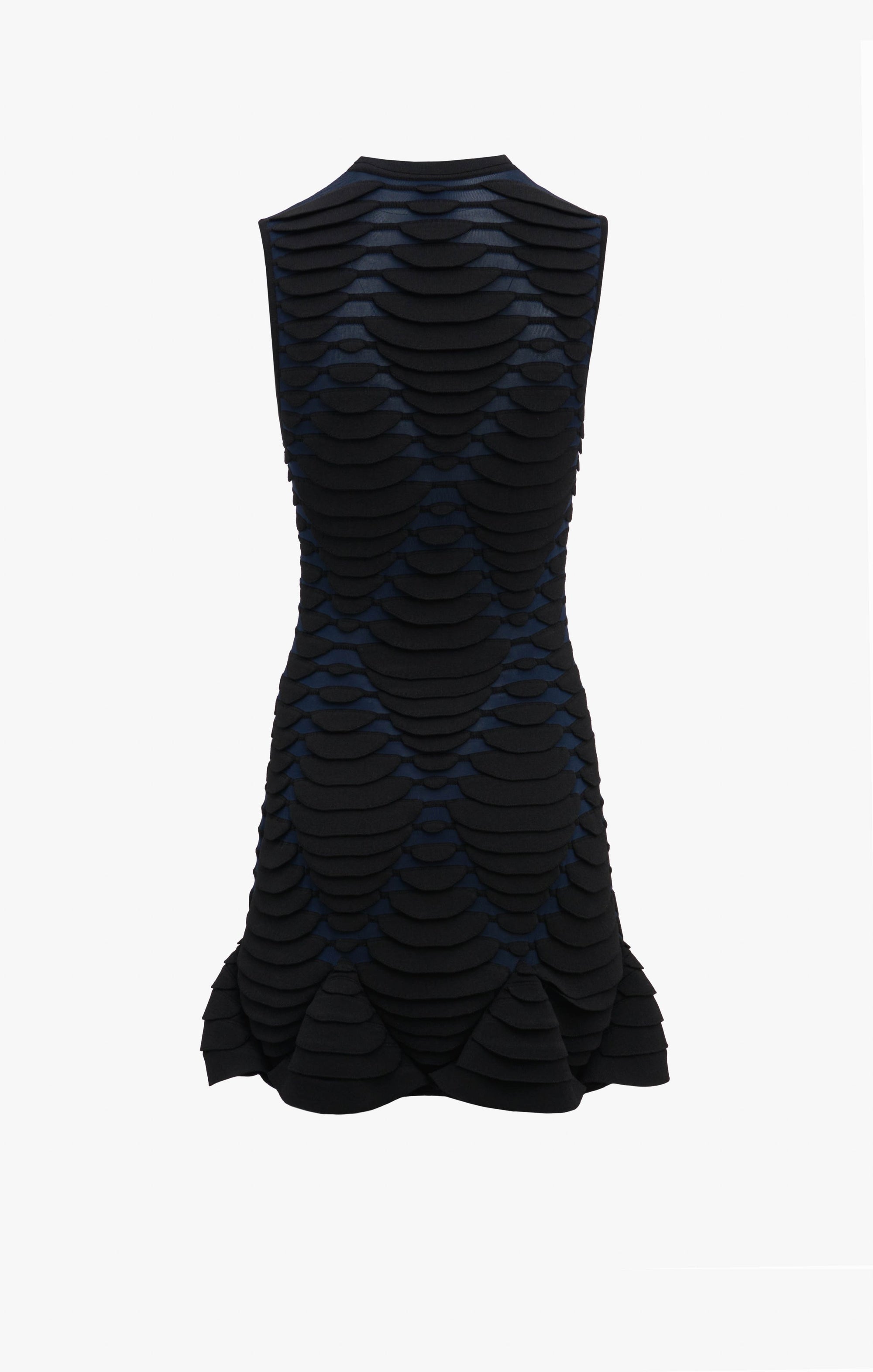 Robe évasée à imprimé python - Marine & Noir