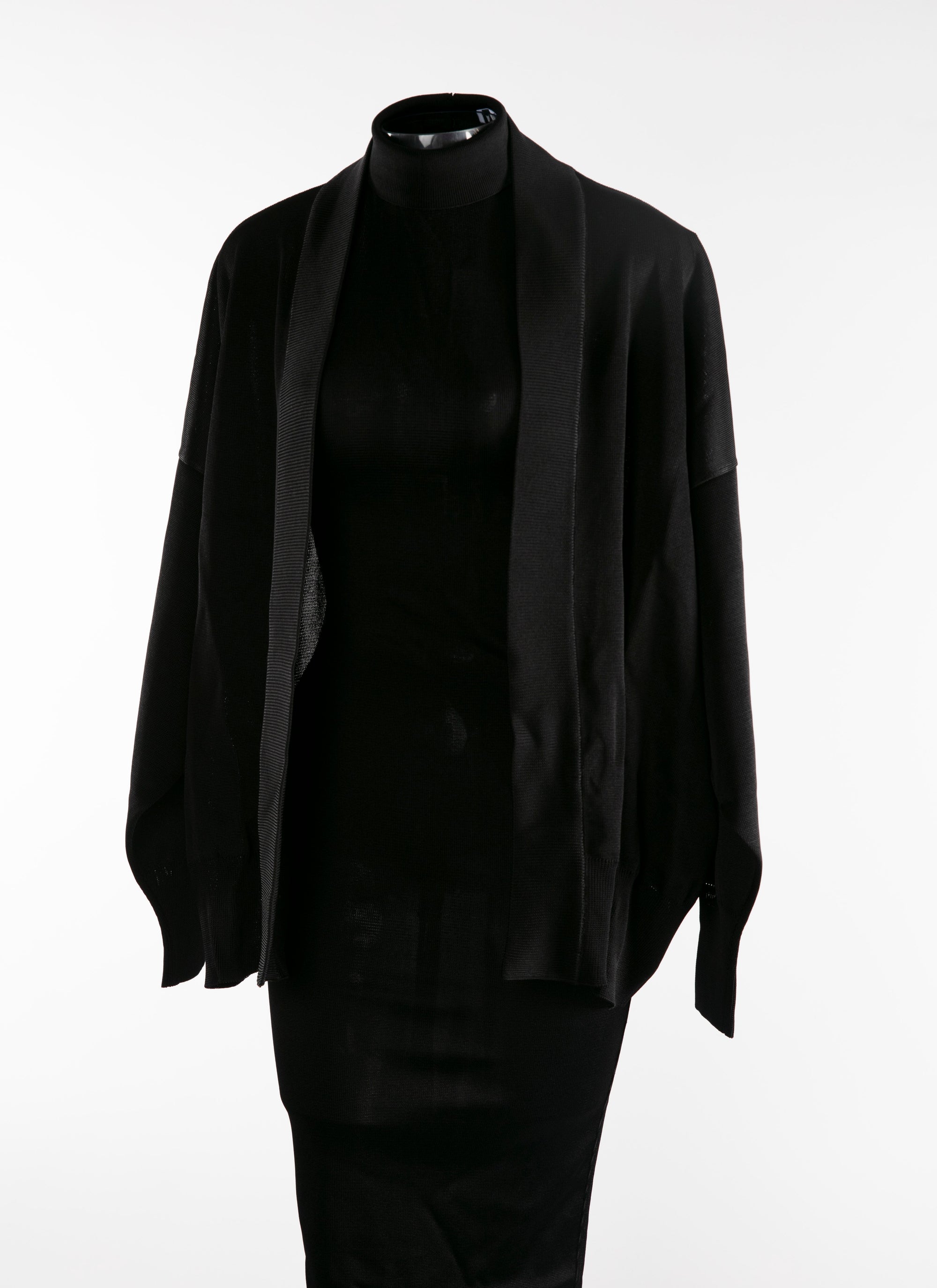 Robe longue à manches longues - Noir Alaïa