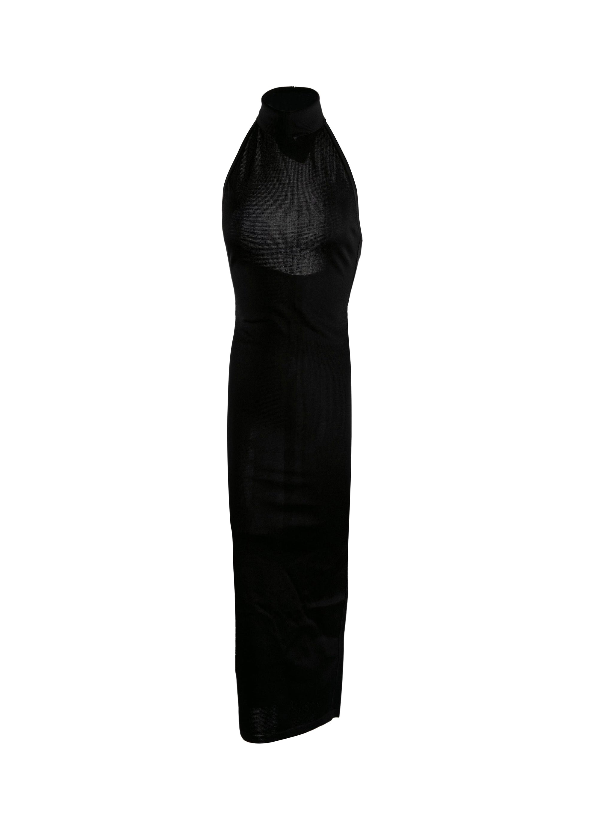 Robe longue à manches longues - Noir Alaïa