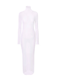 Robe moulante transparente - Lilas