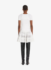 Zipped Crinoline Dress - Optic White