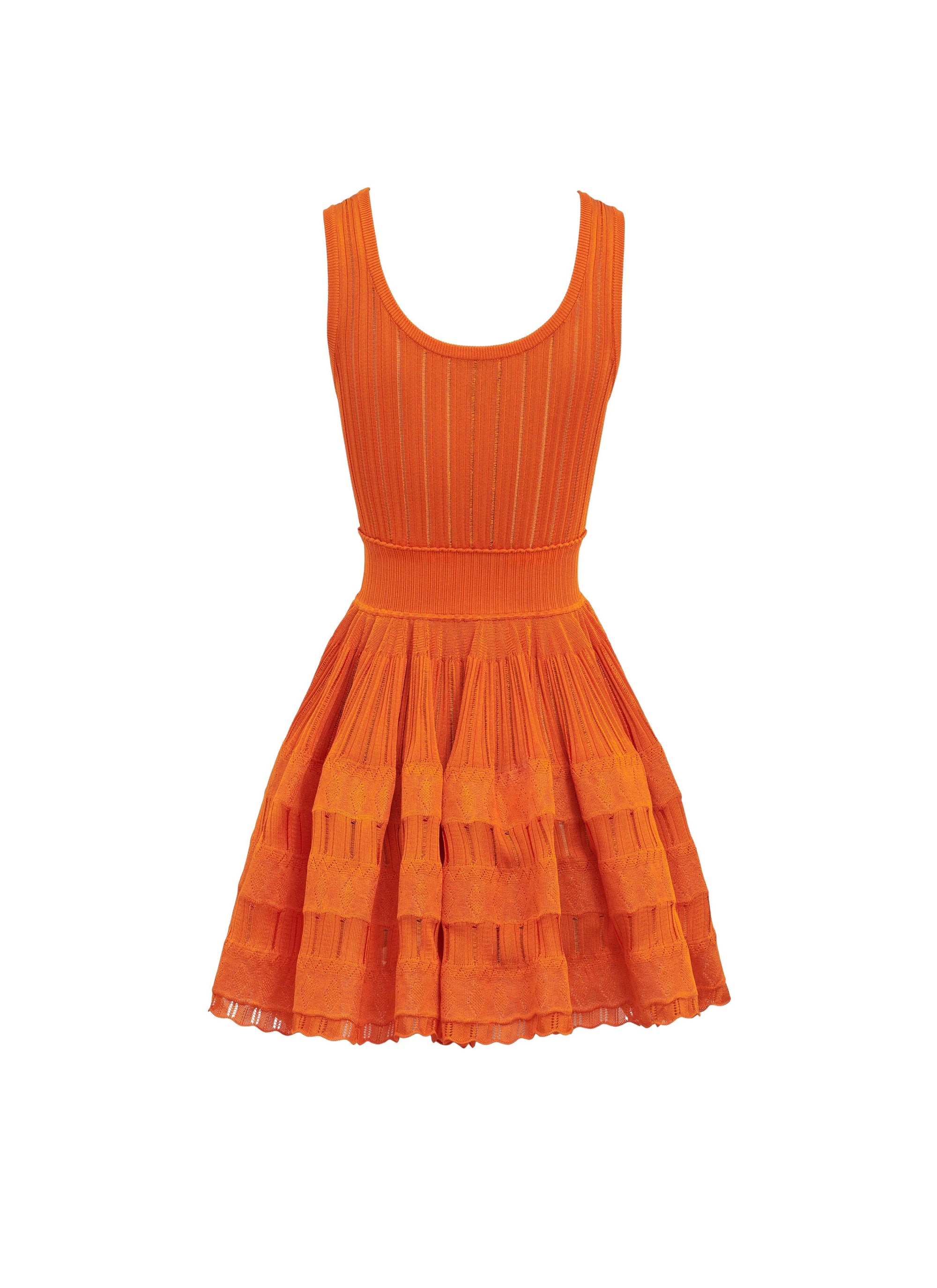 Fluid skater dress - Orange