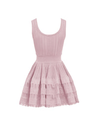 Robe patineuse fluide - Rose Dragée