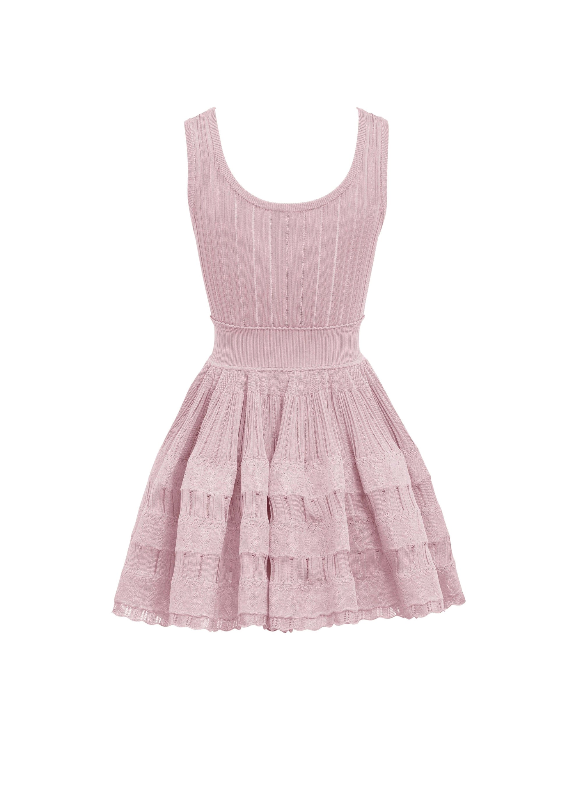 Robe patineuse fluide - Rose Dragée